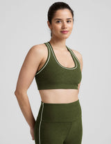 Spacedye Ready Bra by Beyond Yoga | Army Green Heather