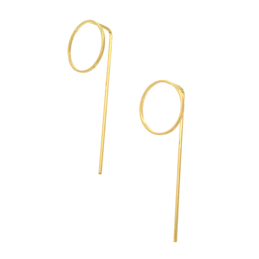 Solid Thread Earrings by Sai Brazil | 18k Gold Plated - Zen&Zip