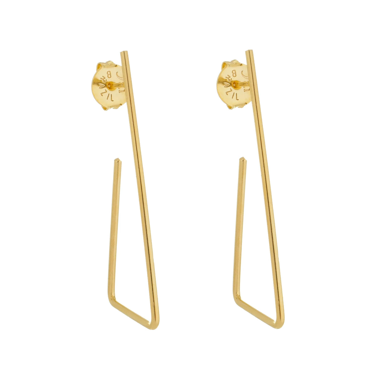 Open Triangle Hoop by Sai Brazil | 18k Gold Plated