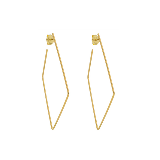 Small Angled Hoop by Sai Brazil | 18k Gold Plated - Zen&Zip