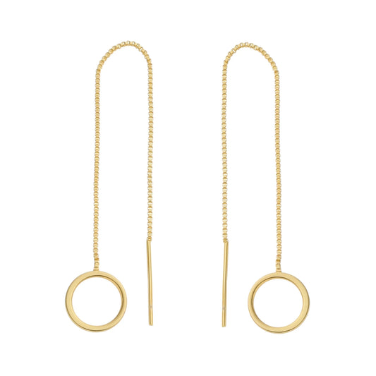 Circle Thread Earrings by Sai Brazil | 18k Gold Plated - Zen&Zip