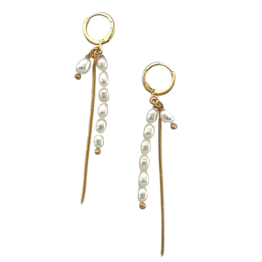 Fresh Water Pearl Dangles by Sai Brazil | 18k Gold Plated - Zen&Zip
