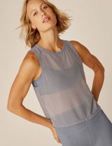 Show Off Mesh Tank Cloud Gray