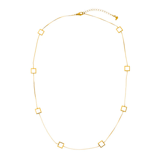Squares Necklace by Sai Brazil | 18k Gold Plated - Zen&Zip
