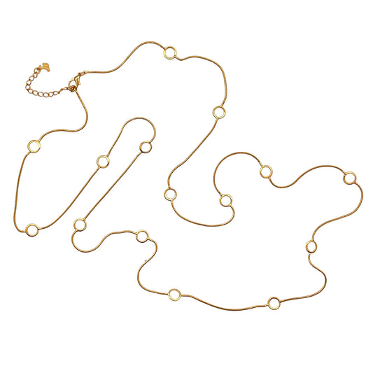 Circles 40" Necklace by Sai Brazil | 18k Gold Plated - Zen&Zip