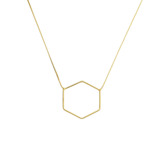 Small Trapezoid Geometric Necklace by Sai Brazil | 18k Gold Plated - Zen&Zip