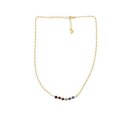 Semi-Precious Stones Necklace by Sai Brazil | 18k Gold Plated - Zen&Zip