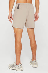 The 5” One Short by Fabletics | Brutalist Khaki/Taupe Slate