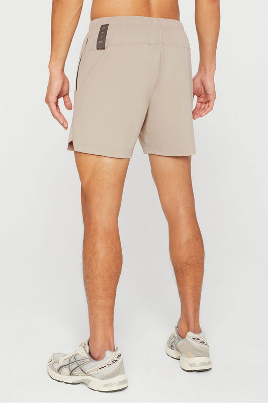The 5” One Short by Fabletics | Brutalist Khaki/Taupe Slate