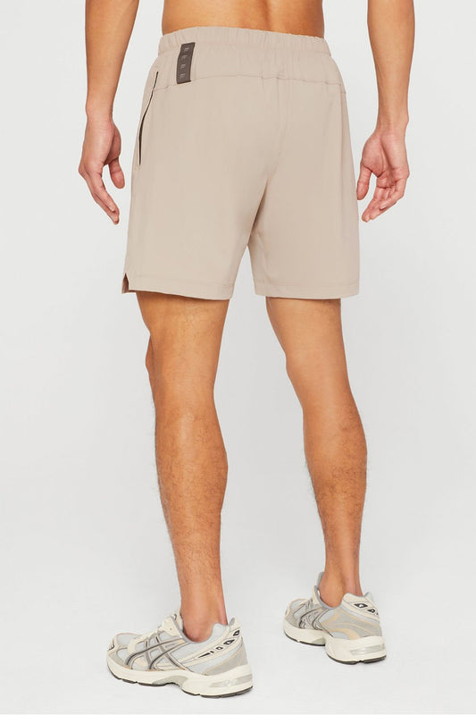 The 7” One Short by Fabletics | Brutalist Khaki/Taupe-Slate