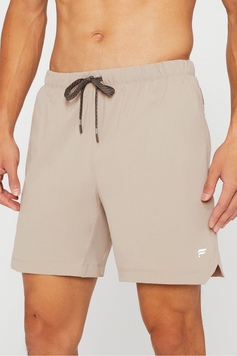 The 7” One Short by Fabletics | Brutalist Khaki/Taupe-Slate