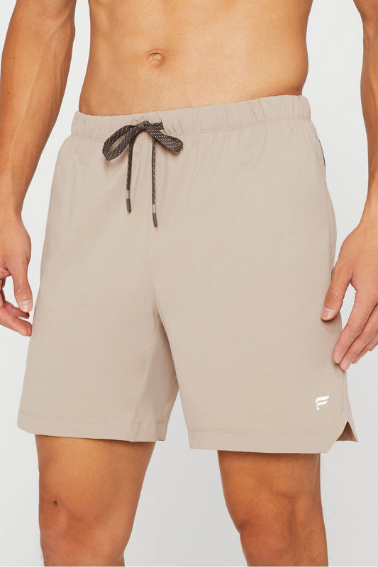 The 7” One Short by Fabletics | Brutalist Khaki/Taupe-Slate