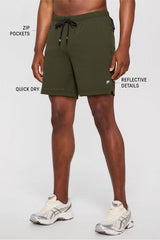 The 7” One Short by Fabletics | Dark Olive