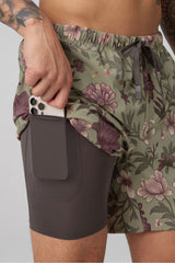 The 5” One Short by Fabletics | Seagrass Wildflowers
