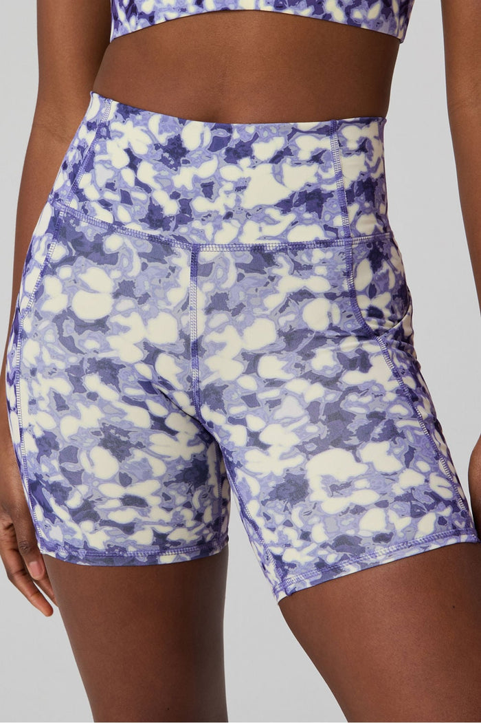 Oasis High Waisted Short 6” by Fabletics | Velvet Sun Dawn Bloom