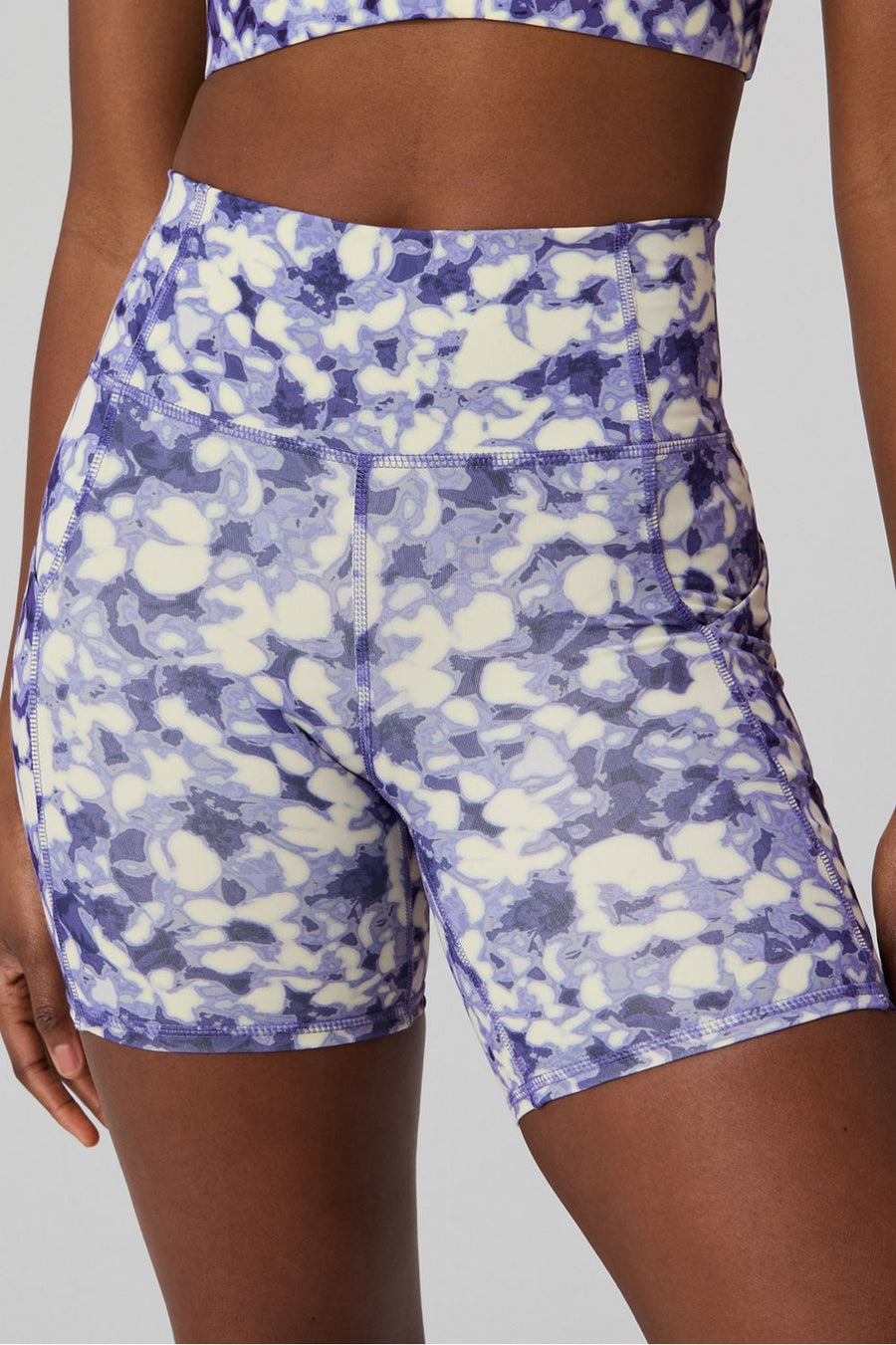 Oasis High Waisted Short 6” by Fabletics | Velvet Sun Dawn Bloom