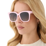 Meredith Polarized by DIFF | Powder Pink + Grey Gradient