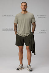 The 24/7 Tee Curved Hem by Fabletics | Seagrass - Zen&Zip
