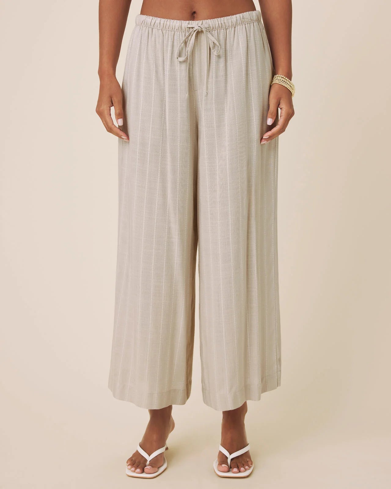 Bianca Pant by Splendid | Light Fawn/White