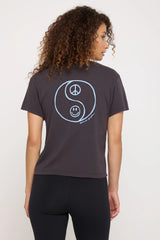 Yin Yang Peace Lila SS Tee