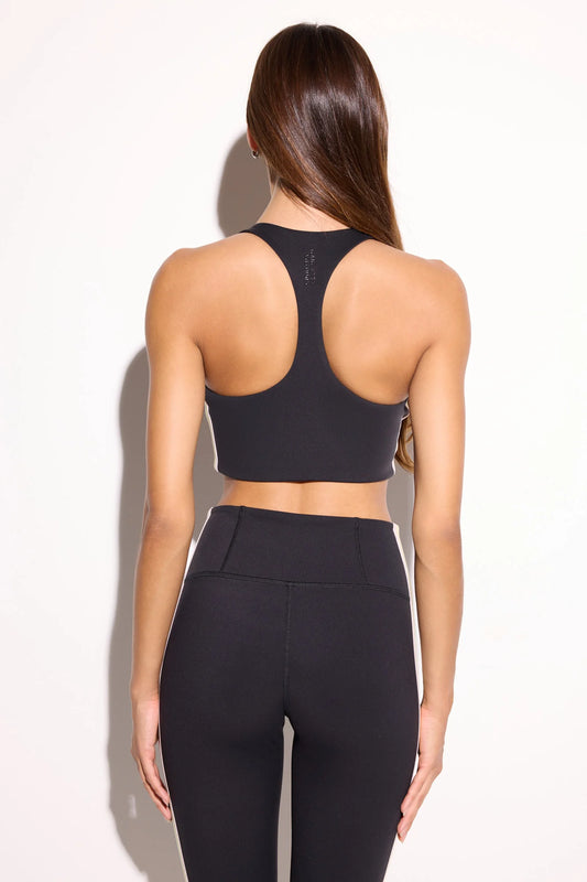 Nirvana Infinity Longline Bra by Spiritual Gangster | Black