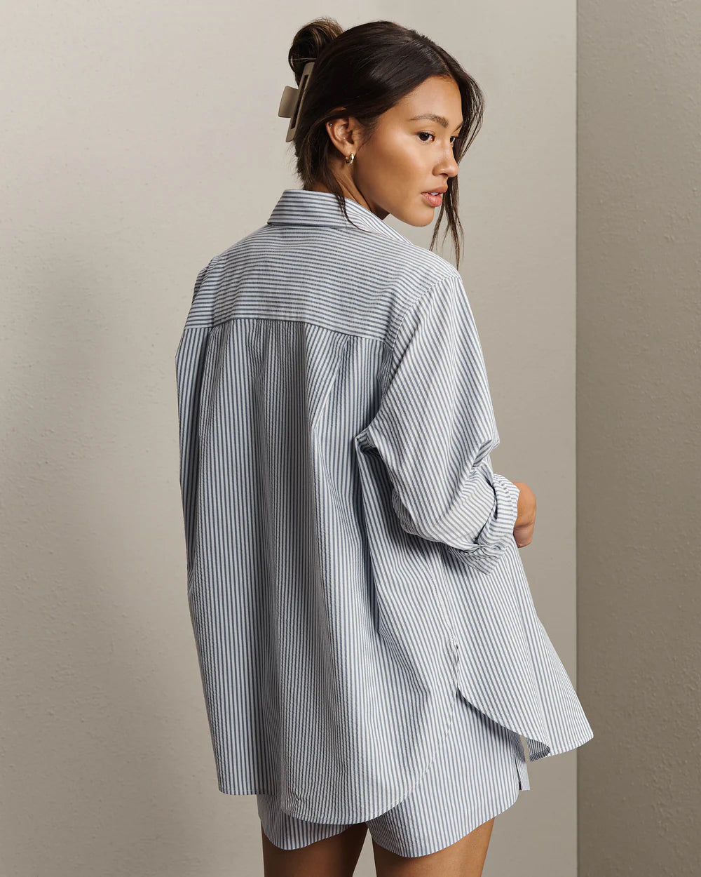 Saltair ButtonUp by Rhone | Washed Navy Stripe