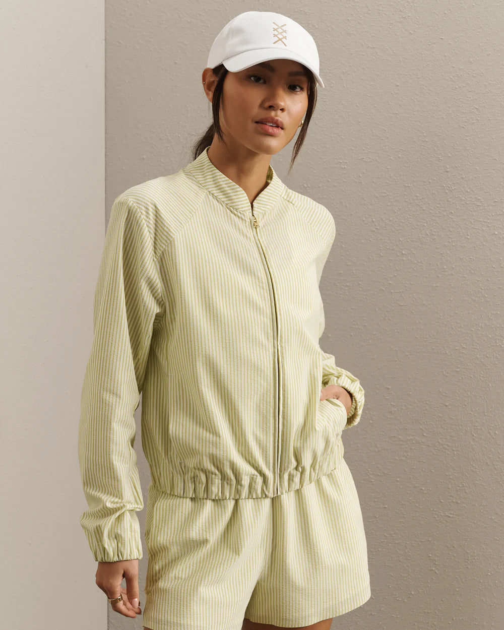 Saltair Jacket by Rhone | Citron Seersucker