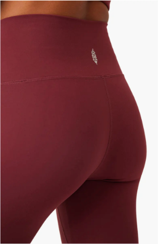 Free People Never Better High Waisted Leggings Oxblood