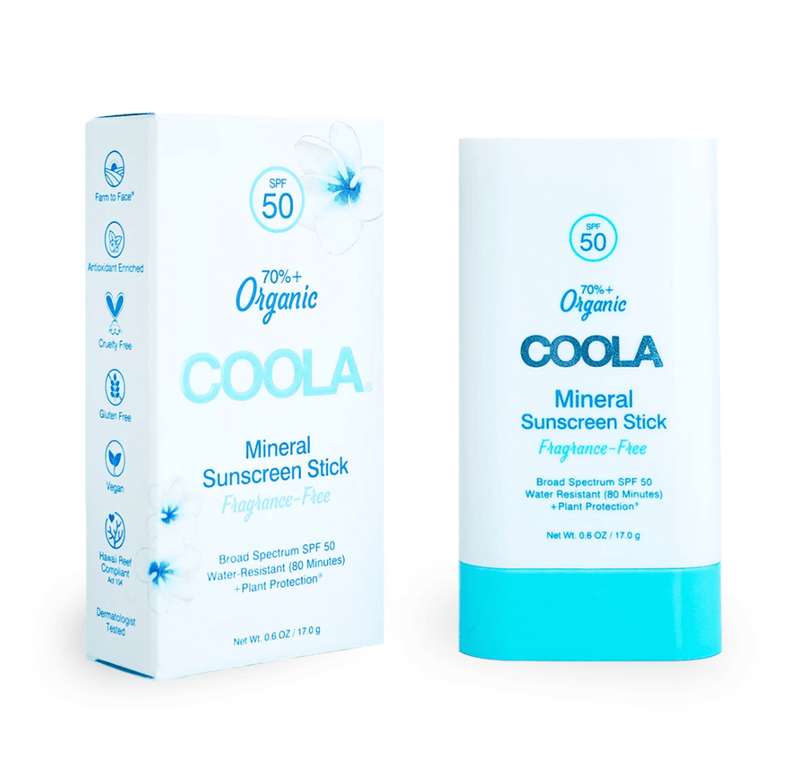 Mineral SPF 50 Sunscreen Stick by Coola | Fragrance Free - Zen&Zip