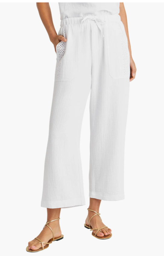 Kit Gauze Eyelet Pant