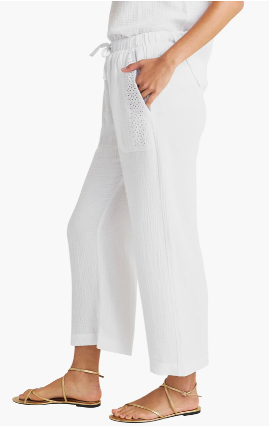 Kit Gauze Eyelet Pant