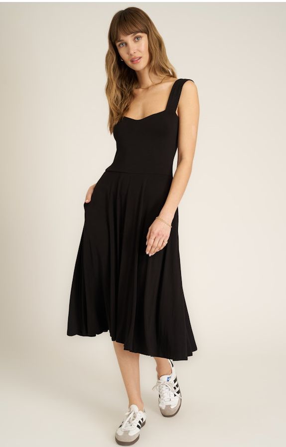 Monterey Sweetheart Dress Black