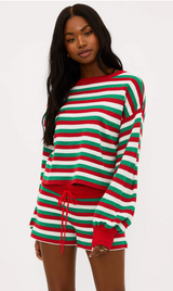 Beach Riot Ava Sweater Merry Stripe