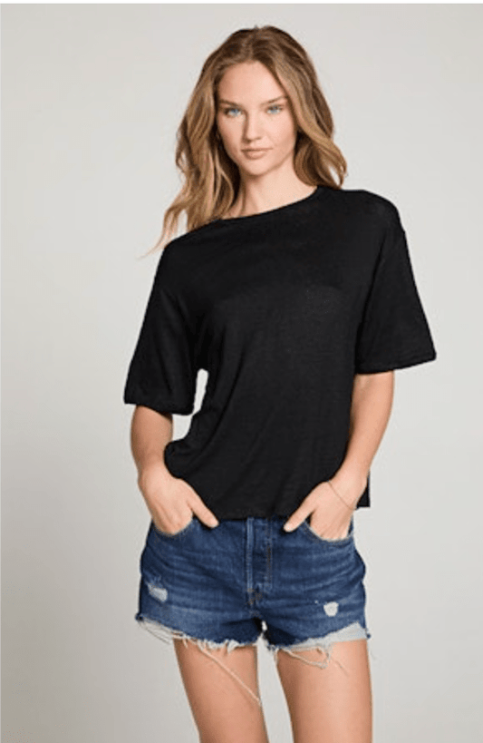 Charlotte Tee by Chaser | Black - Zen&Zip