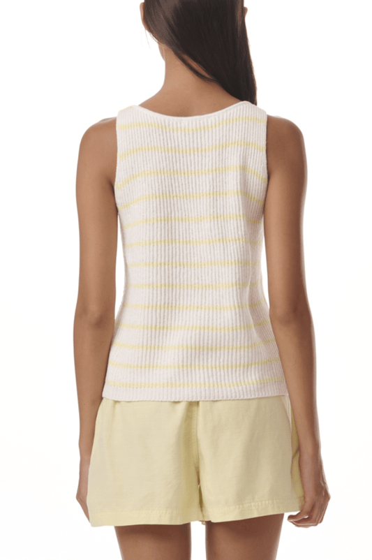 Campbell Sweater Tank by Splendid | White/Limoncello