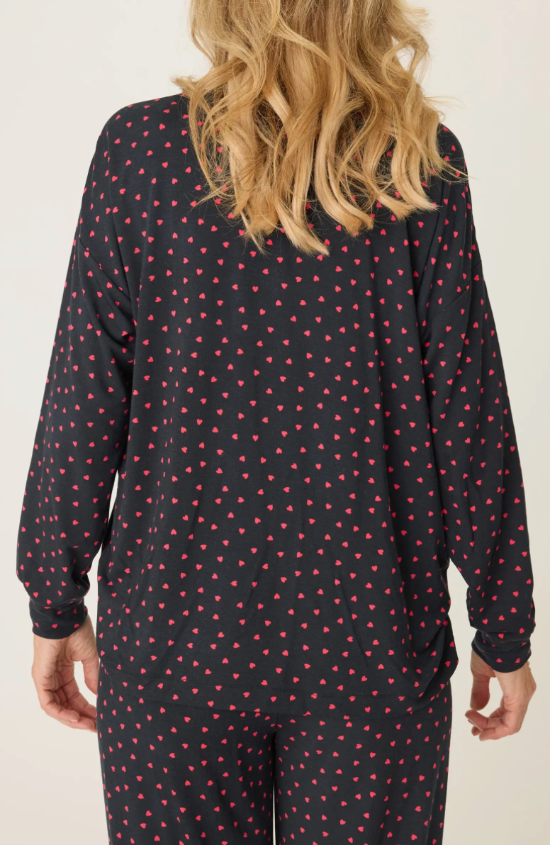 Sweet Dreams Jersey LS Top by P.J. Salvage | Black