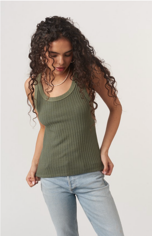 Cooper Sweater Rib Tank by Project Social T | Rosemary - Zen&Zip