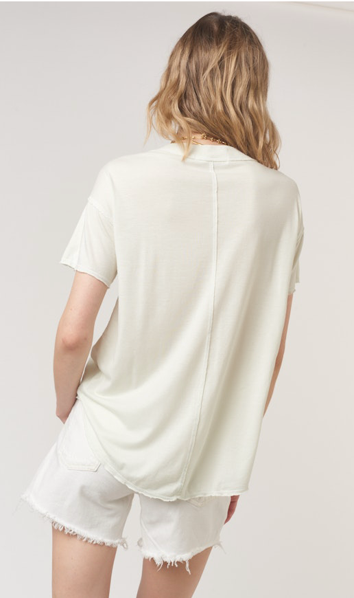 Baltimore VNeck Tee by Project Social T | Teal Mist
