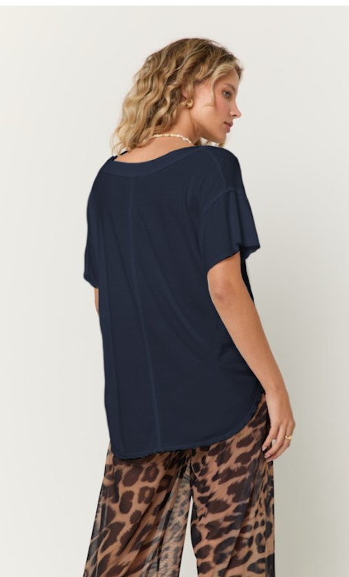 Baltimore VNeck Tee by Project Social T | Black - Zen&Zip