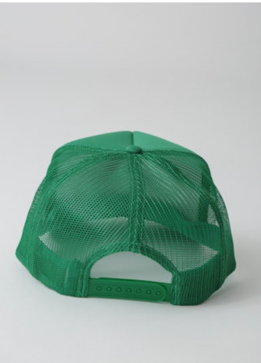 Smiley Trucker Hat by Electric and Rose | Kelly Green/Orange - Zen&Zip