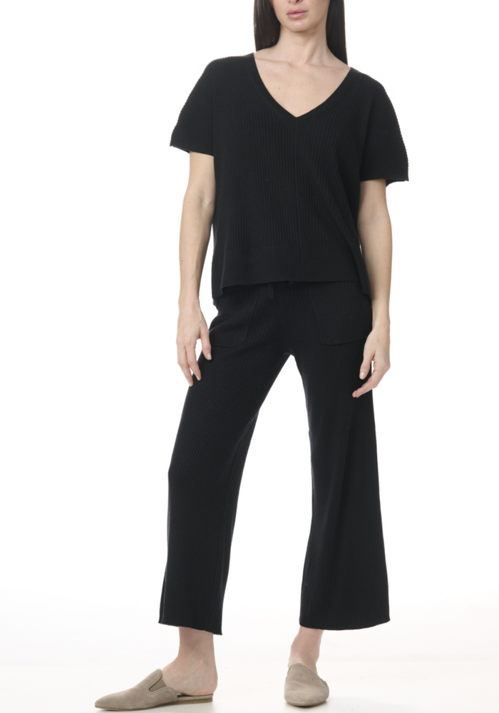 Georgie Rib Pant by Splendid | Black