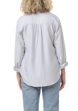 Kenna Stripe Button Down by Splendid | Olive/White - Zen&Zip