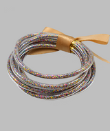 Flexible Jelly Bangle Set | Multi - Zen&Zip