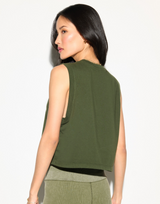 Emit Doheny Crop Tank by Spiritual Gangster | Mojave Green