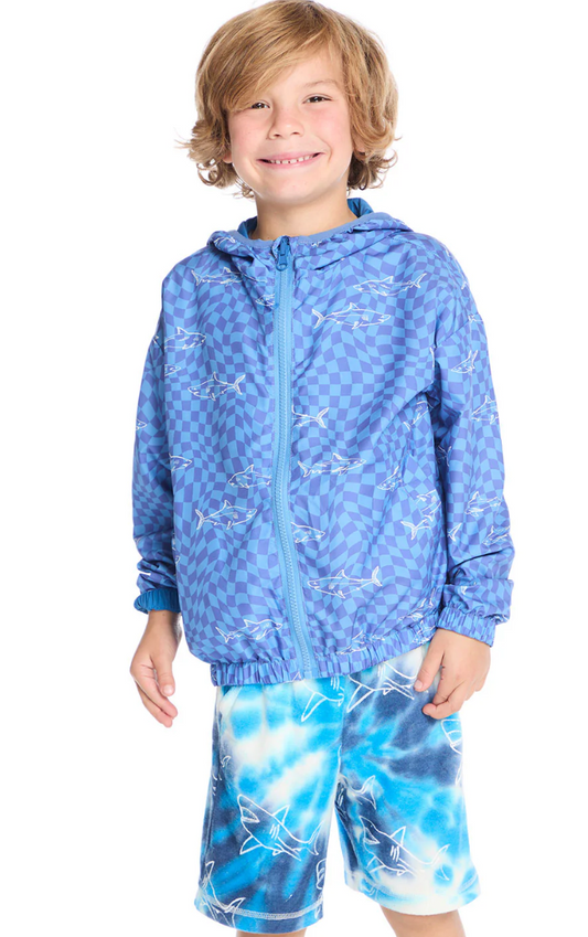 Reversible Zip Up Hoodie by Chaser Kids | Shark Check