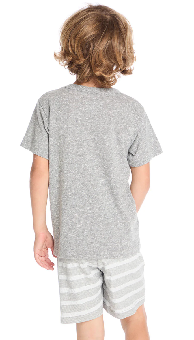 USA Tee by Chaser Kids | Streaky Gray