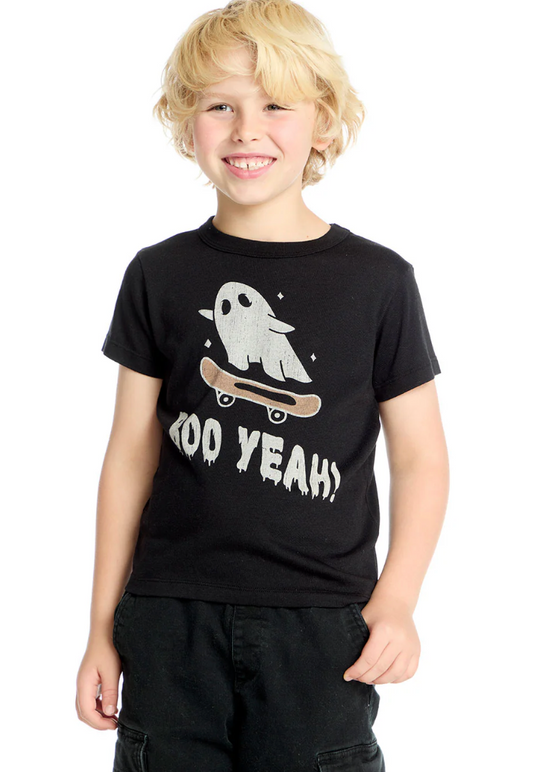 Boo Yeah Skate Tee by Chaser Kids | Black