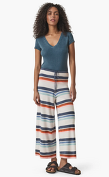 Polly Stripe Crop Sweater Pant by Splendid | Moonstone Multi Stripe