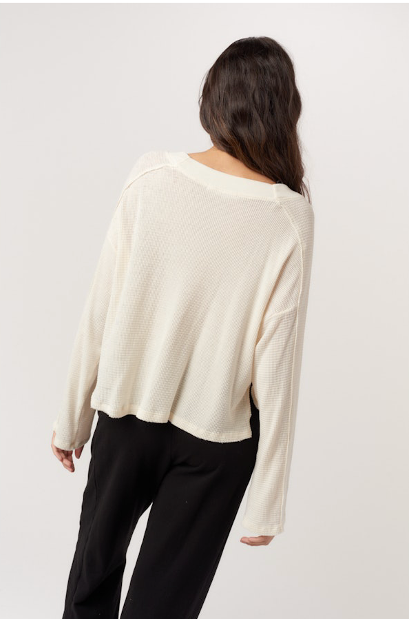 Underground Burnout Thermal Neck LS by Project Social T | Natural/Spice