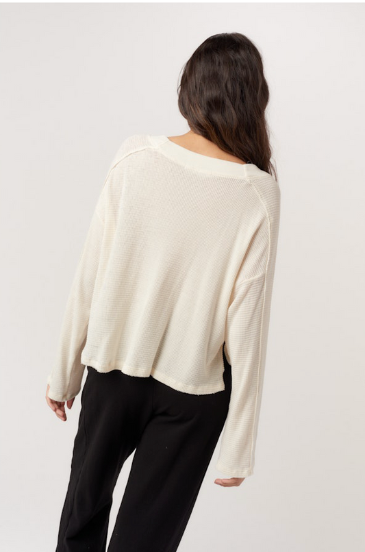 Underground Burnout Thermal Neck LS by Project Social T | Natural/Spice